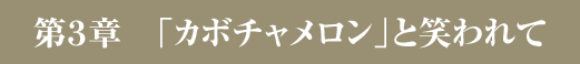 第３章　「カボチャメロン」と笑われて