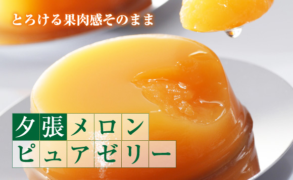 夕張メロンピュアゼリー 産地直送夕張メロン！ JA夕張農協