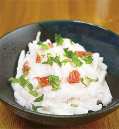 長いもの梅じそ和え